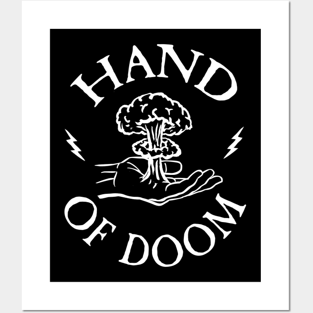 Hand of Doom Heavy Metal Song Wall Art by Hallowed Be They Merch